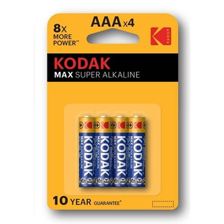 Kodak MAX SUPER Jednorazowa alkaliczna baterie AAA, 4-pack