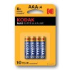 Kodak MAX SUPER Jednorazowa alkaliczna baterie AAA, 4-pack