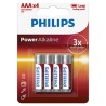 PHILIPS Jednorazowa alkaliczna baterie AAA, 4-pack