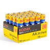 Kodak MAX SUPER Jednorazowa alkaliczna baterie AA, 20-pack