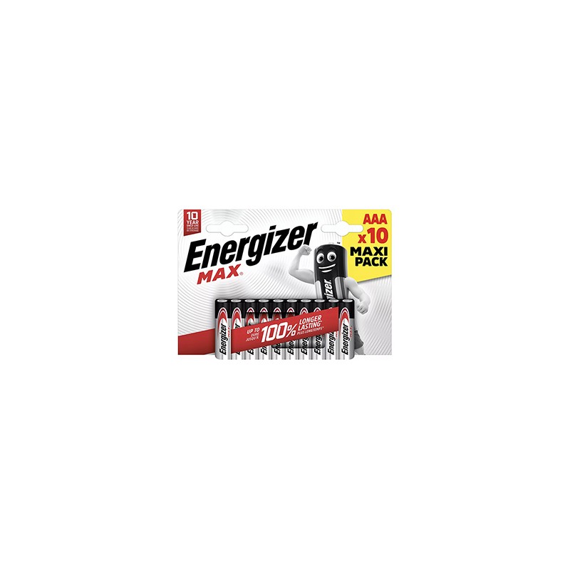 ENERGIZER MAX Jednorazowa alkaliczna baterie AAA, 10-pack