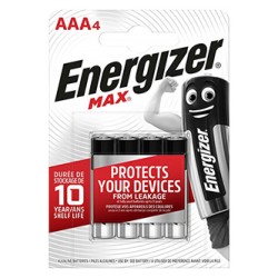 ENERGIZER Max Jednorazowa alkaliczna baterie AAA, 4-pack