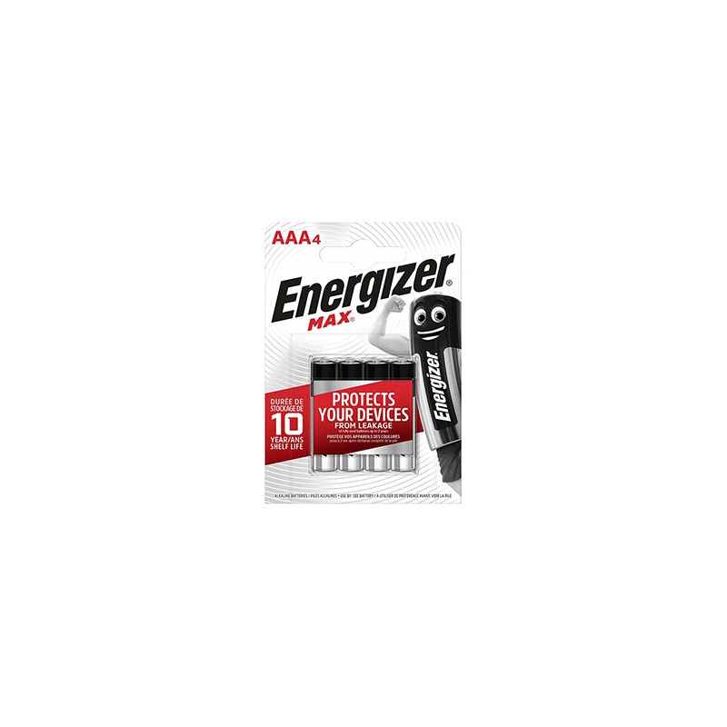 ENERGIZER Max Jednorazowa alkaliczna baterie AAA, 4-pack