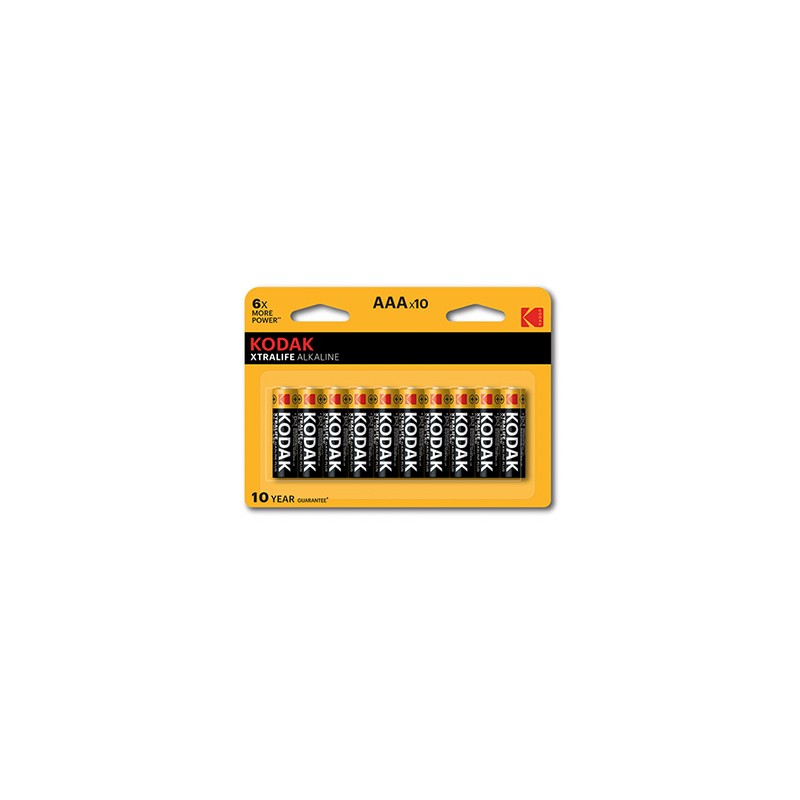 Kodak XTRALIFE Jednorazowa alkaliczna baterie AAA, 10-pack