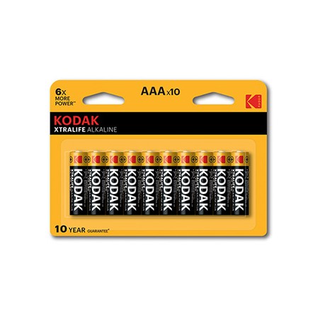 Kodak XTRALIFE Jednorazowa alkaliczna baterie AAA, 10-pack