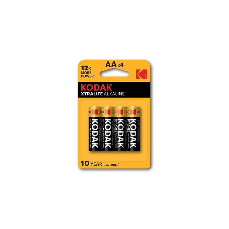Kodak XTRALIFE Jednorazowa alkaliczna baterie AA, 4-pack