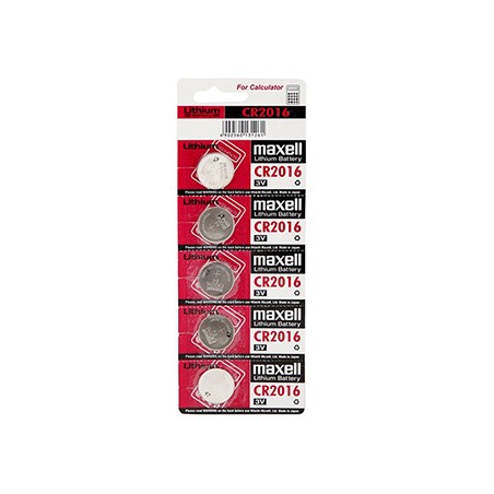 Maxell Jednorazowa litowa baterie CR2016, 5-pack