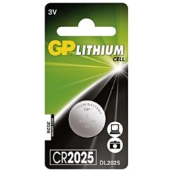 GP Jednorazowa litowa baterie CR2025, 1-pack
