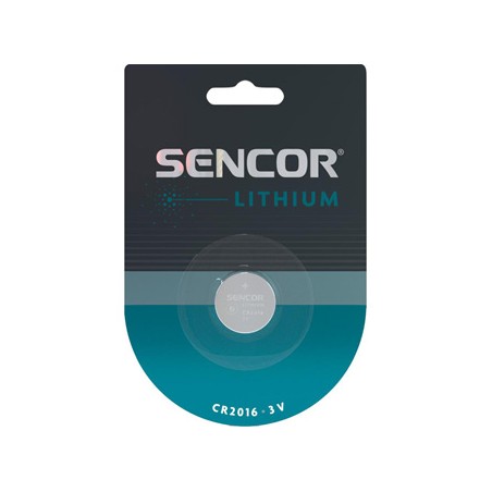 Sencor Jednorazowa litowa baterie CR2016, 1-pack