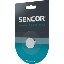 Sencor Jednorazowa litowa baterie CR2016, 1-pack