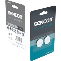 Sencor Jednorazowa litowa baterie CR2016, 2-pack