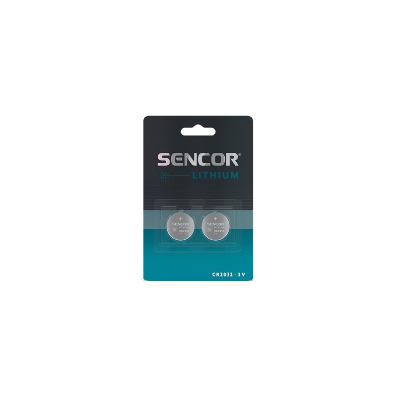 Sencor Jednorazowa litowa baterie CR2032, 2-pack
