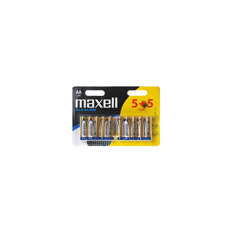 Maxell Jednorazowa alkaliczna baterie AA, 10-pack