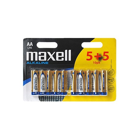 Maxell Jednorazowa alkaliczna baterie AA, 10-pack