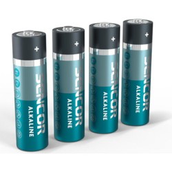 Sencor Jednorazowa alkaliczna baterie AA, 4-pack