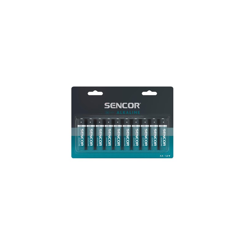 Sencor Jednorazowa alkaliczna baterie AA, 10-pack