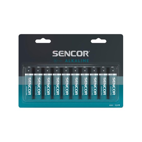 Sencor Jednorazowa alkaliczna baterie AA, 10-pack