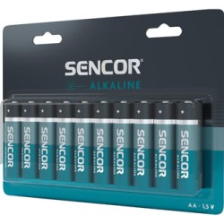 Sencor Jednorazowa alkaliczna baterie AA, 10-pack