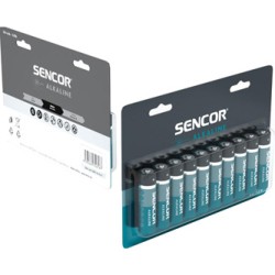 Sencor Jednorazowa alkaliczna baterie AA, 10-pack
