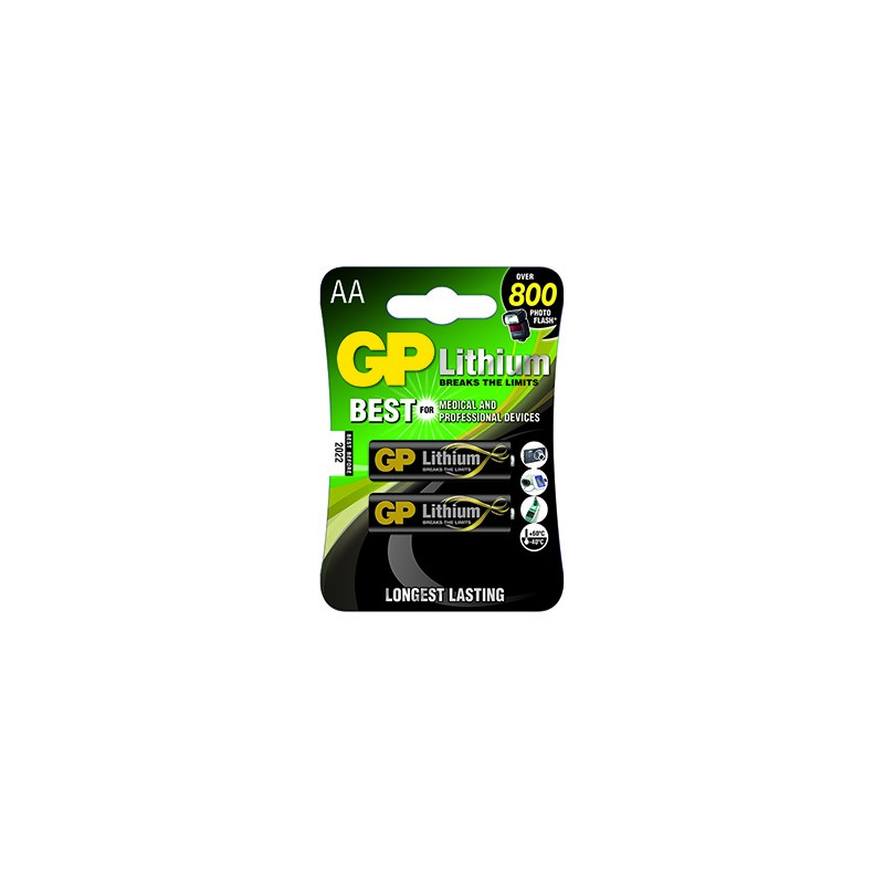 GP Jednorazowa litowa baterie AA, 2-pack