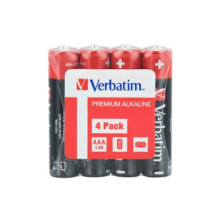 Verbatim Jednorazowa alkaliczna baterie AAA, 4-pack