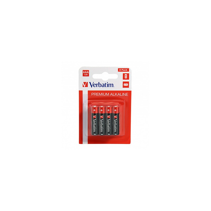 Verbatim Jednorazowa alkaliczna baterie AAA, 8-pack
