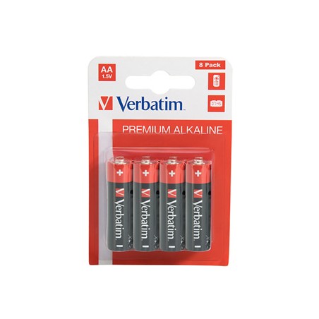 Verbatim Jednorazowa alkaliczna baterie AA, 8-pack