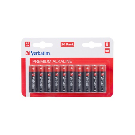Verbatim Jednorazowa alkaliczna baterie AA, 20-pack