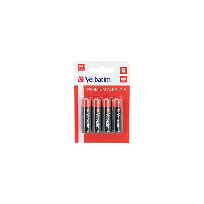 Verbatim Jednorazowa alkaliczna baterie AA, 4-pack