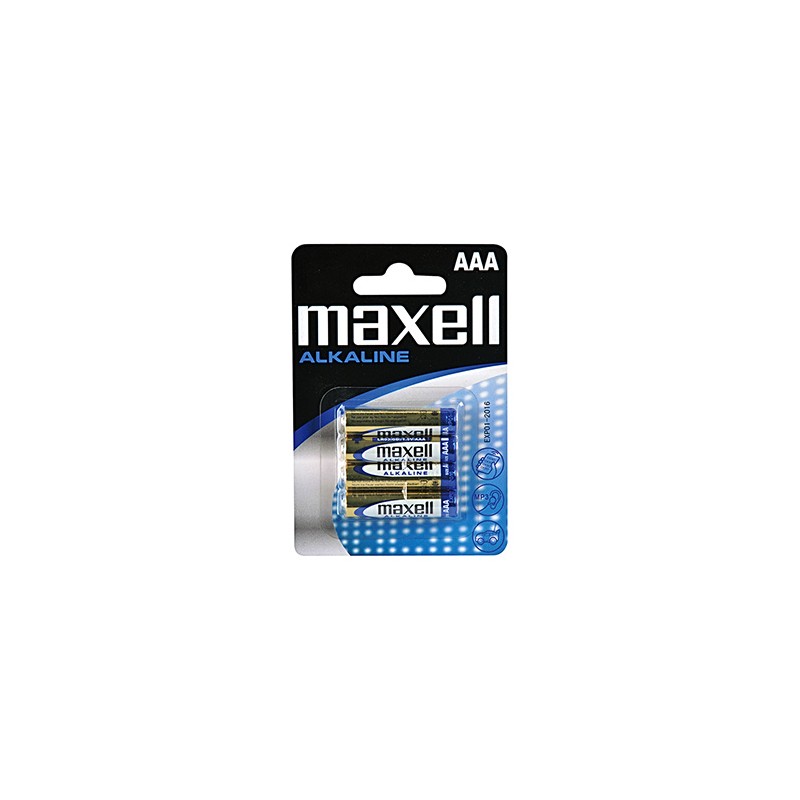 Maxell Jednorazowa alkaliczna baterie AAA, 4-pack