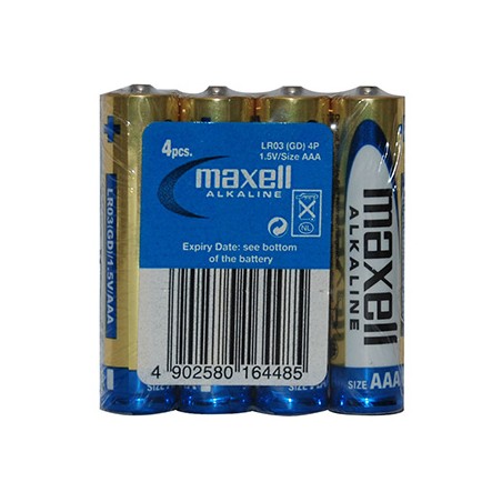 Maxell Jednorazowa alkaliczna baterie AAA, 4-pack