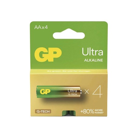 GP Ultra Jednorazowa alkaliczna baterie AA, 4-pack