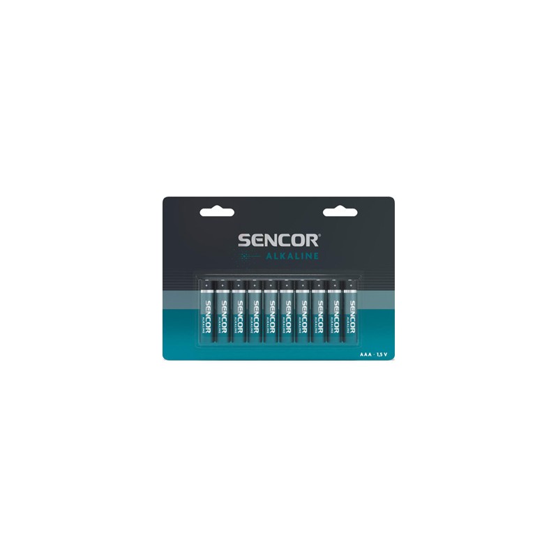 Sencor Jednorazowa alkaliczna baterie AAA, 10-pack