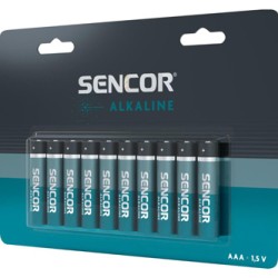 Sencor Jednorazowa alkaliczna baterie AAA, 10-pack