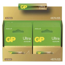 GP Ultra Jednorazowa alkaliczna baterie AAA, 4-pack
