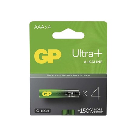 GP Ultra+ Jednorazowa alkaliczna baterie AAA, 4-pack