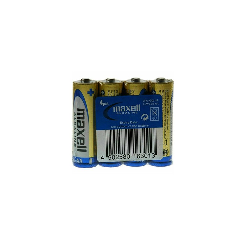Maxell Jednorazowa alkaliczna baterie AA, 4-pack