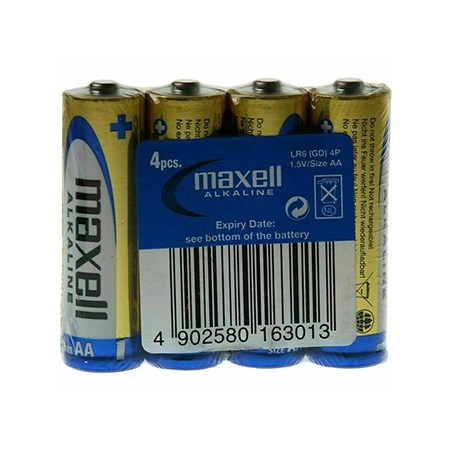 Maxell Jednorazowa alkaliczna baterie AA, 4-pack