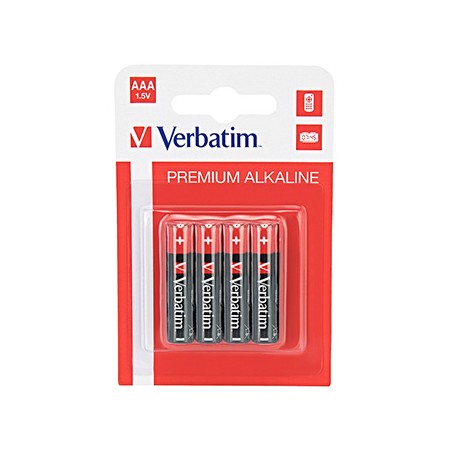 Verbatim Jednorazowa alkaliczna baterie AAA, 4-pack