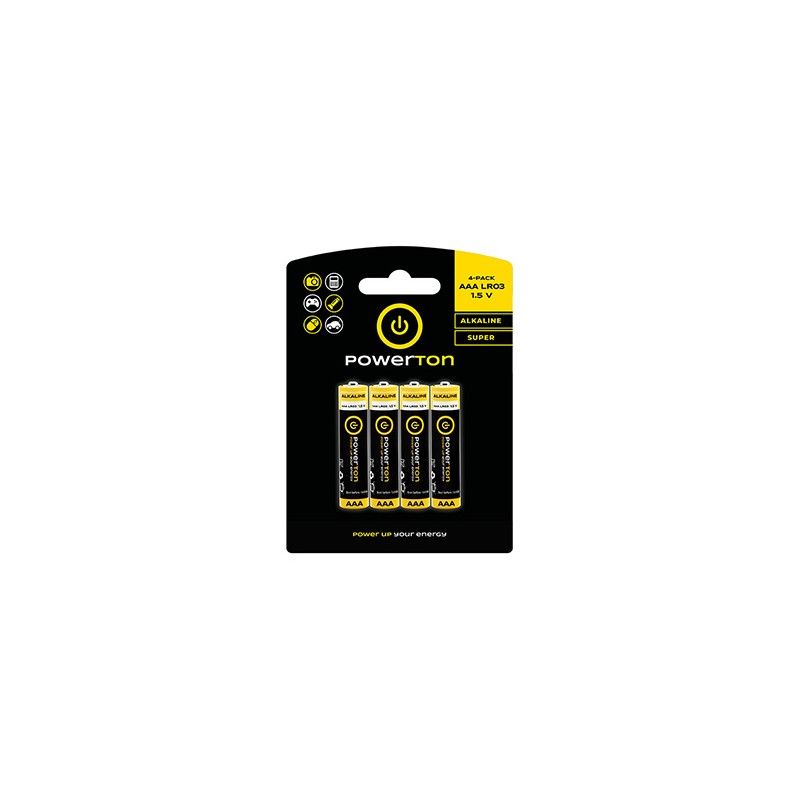 Powerton ENERGY ALKAMAX Jednorazowa alkaliczna baterie AAA, 4-pack