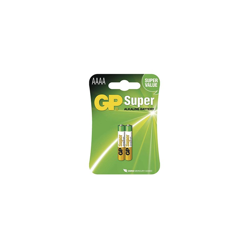 GP Jednorazowa alkaliczna baterie AAAA, 2-pack
