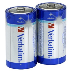 Verbatim Jednorazowa alkaliczna baterie C, 2-pack