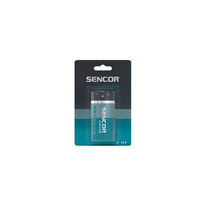 Sencor Jednorazowa alkaliczna baterie D, 1-pack