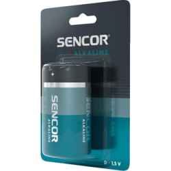 Sencor Jednorazowa alkaliczna baterie D, 1-pack