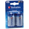 Verbatim Jednorazowa alkaliczna baterie D, 2-pack