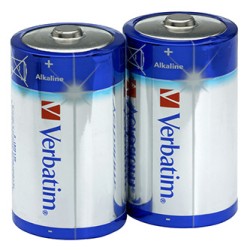 Verbatim Jednorazowa alkaliczna baterie D, 2-pack