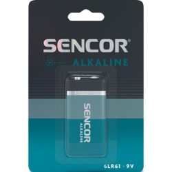 Sencor Jednorazowa alkaliczna baterie 9V, 1-pack