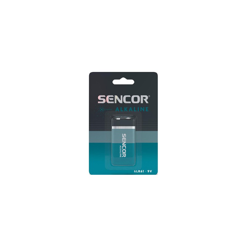 Sencor Jednorazowa alkaliczna baterie 9V, 1-pack