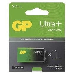 GP Ultra+ Jednorazowa alkaliczna baterie 9V, 1-pack