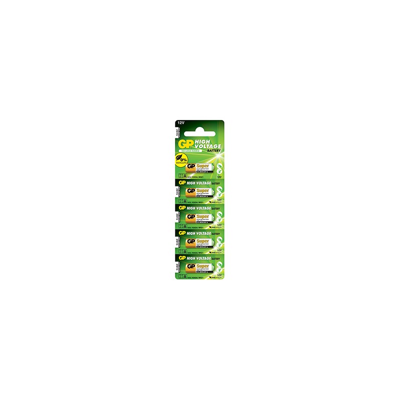 GP Jednorazowa alkaliczna baterie A23, 5-pack